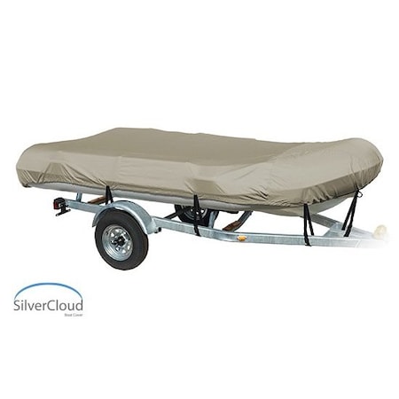 Eevelle Boat Cover INFLATABLE Blunt Nose, Outboard Fits 24ft 6in L up to 111in W Khaki SCINFB24111B-KHA